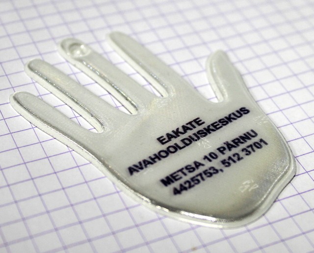 Kädenmuotoinen pehmoheijastin Kädenmuotoinen pehmoheijastin