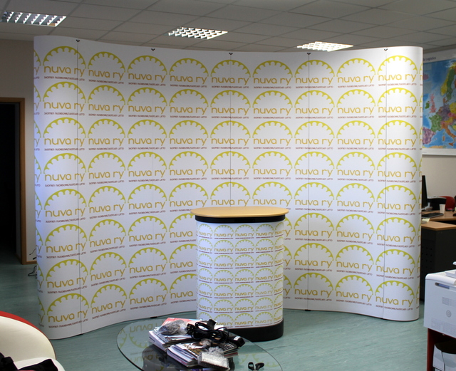 Nuva ry pop-up seinä Nuva ry pop-up seinä