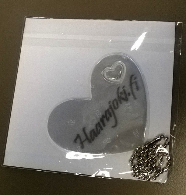 Sydämenmuotoinen heijastin Haarajoki Sydämenmuotoinen heijastin Haarajoki