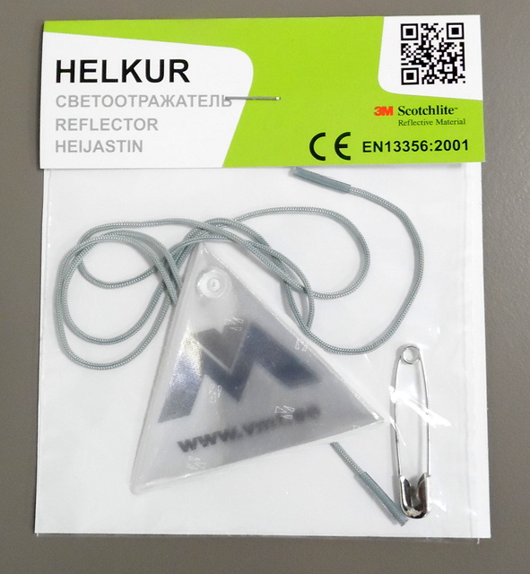 Heijastin pakkauksessa Heijastin pakkauksessa