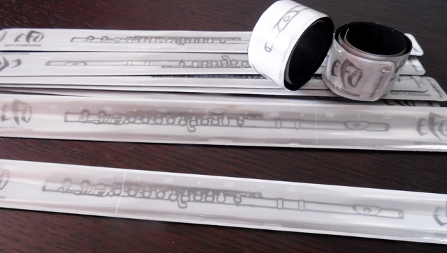 Slap Wrap heijastimet painatuksella Slap Wrap heijastimet painatuksella