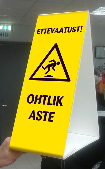 Varoitus teline raput Varoitus teline raput