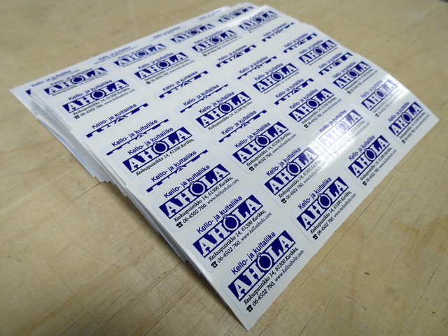 Etikettitarrat Kello- ja kultaliike AHOLA Etikettitarrat Kello- ja kultaliike AHOLA