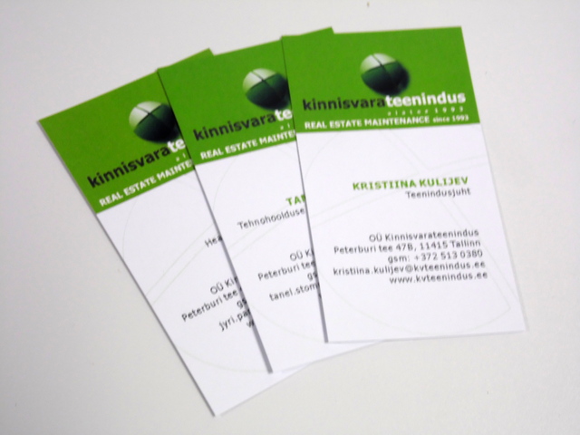 Käyntikortit Kinnisvarateenindus Käyntikortit Kinnisvarateenindus