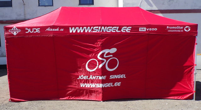 3x6 Pop up teltta logolla Jõelähtme Singel 3x6 Pop up teltta logolla Jõelähtme Singel