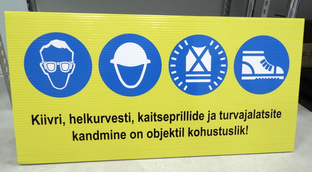 Varoituskyltti Rakennustyömaalle Varoituskyltti Rakennustyömaalle