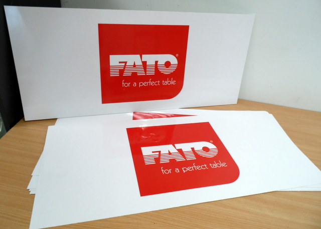 PVC kyltti tarralla Fato PVC kyltti tarralla Fato