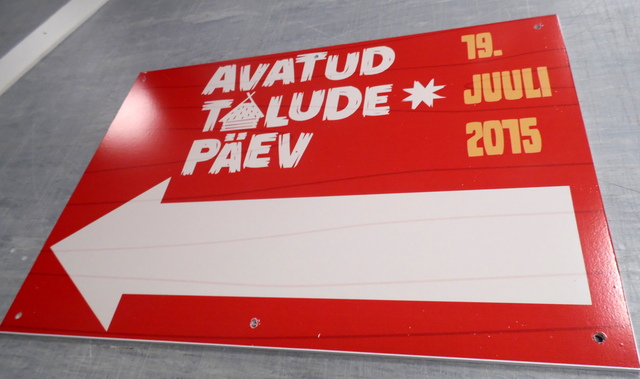 PVC kyltti Avatud Talude Päev PVC kyltti Avatud Talude Päev