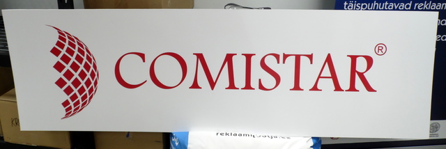 PVC kyltti tarralla Comistar PVC kyltti tarralla Comistar
