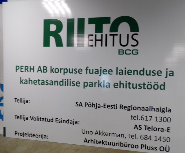 Rakennuskyltti Bip levystä Riito Ehitus Rakennuskyltti Bip levystä Riito Ehitus