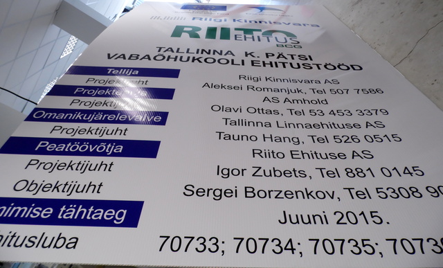 Kyltti Riito ehitus Kyltti Riito ehitus