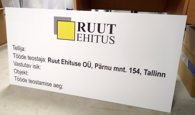 Julkisivukyltti Ruut ehitus Julkisivukyltti Ruut ehitus